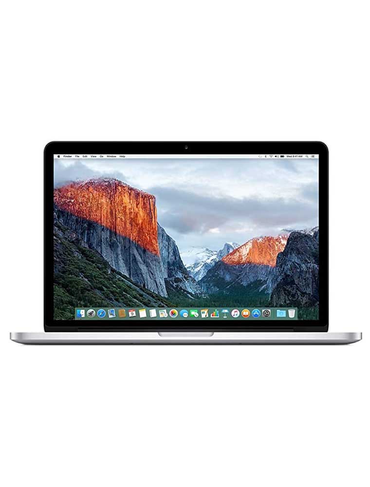 Apple MacBook Pro Laptop A1398(15-Inch, Late 2013) Intel core i7, 2GHz, 8GB RAM, 256GB SSD , 1.5GB VRAM, FaceTime HD Camera, ENG KB Silver - Renewed
